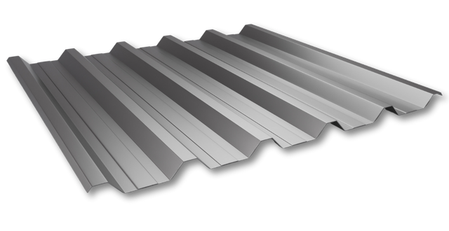 Telha Galvalume Trapezoidal em aço com revestimento de alumínio e zinco